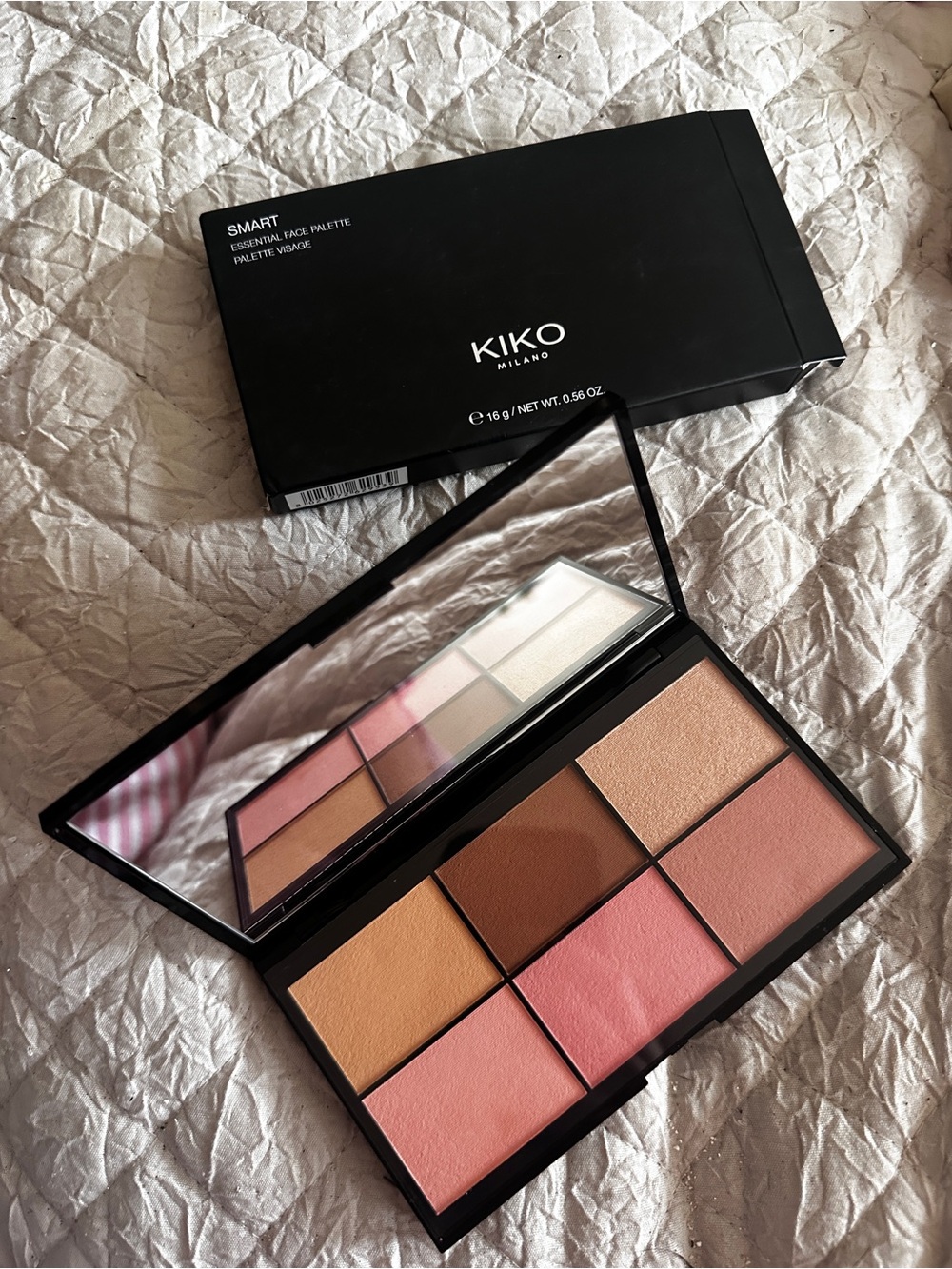 Kiko Milano Face Palette in Peach, Pink & Bronze Shades